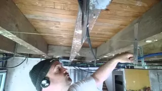 ⏩ Faire faux plafond placo sous plancher bois , la pose des suspentes plates , le réglage