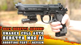 Full Auto Beretta M92 A1 .177 Airgun / Shooting test / TOP FEATURES