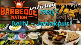 Barbeque Nation l Janakpuri l Unlimited Food Veg And Non Veg.