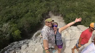 Unforgettable Climb of Coba Pyramid, Mayan Ball Court in Riveria Maya Mexico