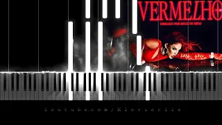 GLORIA GROOVE - VERMELHO Tutorial Piano / Teclado / Cover / Como tocar