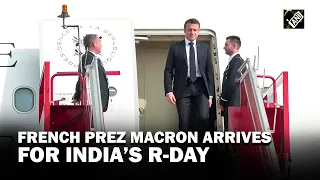 French President Emmanuel Macron lands in India to attend Republic Day as the Chief Guest