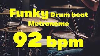 92 bpm funky drumbeat metronome 01