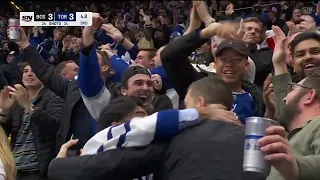 MATTHEWS TIES IT WITH 4.8 SECONDS LEFT vs Boston Bruins w/Joe Bowen (12/2/2023)