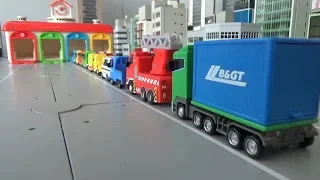 10대 자동차 차고지 들어가기 장난감 놀이 10 Cars Enter the garage toys play