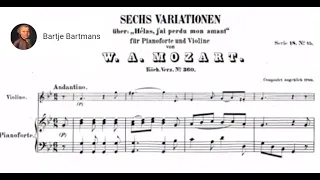 Mozart - 6 Variations on "Hélas, j'ai perdu mon amant", K.360/374b [Szeryng/Haebler]