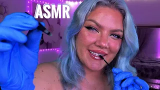 ASMR Doing Your Eyebrows | Spoolie Nibbles, Personal Attention, Layered Sounds