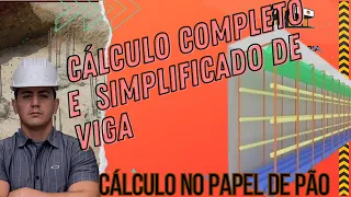 Comparação Cálculo de VIGAS no Método Simplificado e no kx ks #viga #calculoestrutural #engcivil