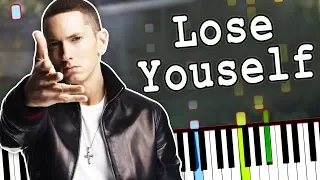 Eminem - Lose Yourself (OST 8 Mile - Theme Song) Piano Tutorial (Sheet Music + midi) Synthesia cover