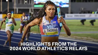 Gabby Thomas, Rhashidat Adeleke, Noah Lyles & Letsile Tebogo | Highlights From the 2024 World Relays