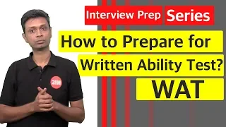 Tips for Written Ability Test Preparation CAT - WAT | GD | PI Series