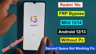 Redmi 10c FRP Bypass Android 12 MIUI 13/14 | Google Account Unlock Redmi 10c frp Unlock Without Pc