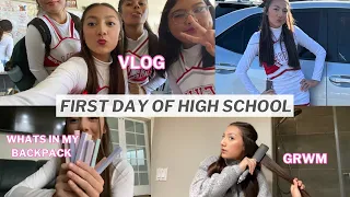 FIRST DAY OF HIGH SCHOOL | grwm & vlog