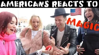Americans Reacts to  Magic Part 2 l Julien Magic
