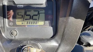 Honda Foreman 520 Top Speed Shown with Odometer and GPS device