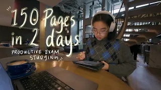 STUDY VLOG | productive 7am days, cafe exam studying, skincare routine, week in life