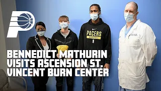 Bennedict Mathurin Visits Patients at Ascension St. Vincent Burn Center | Indiana Pacers