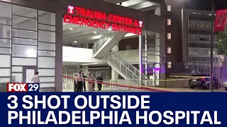 Triple shooting erupts outside of Temple University Hospital emergency room