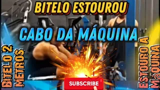 BITELO ESTOURA CABO DA MÁQUINA 💥🥊#boxe #treino #jejum # #bodybuilder #musculação #universo7f