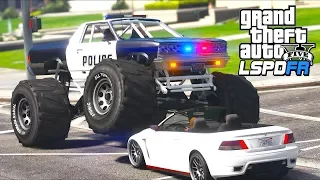 Bad Cop in a Bad Police Monster Truck in GTA 5!!