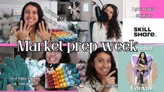 CRAZY MARKET PREP 🌞 I PREPPED OVER 40 ITEMS IN A WEEK! WHAT TO PREP FOR A MARKET!