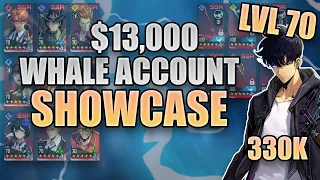 $13 000 WHALE ACCOUNT SHOWCASE !! | 330K BATTLE CLASS | SOLO LEVELING : ARISE