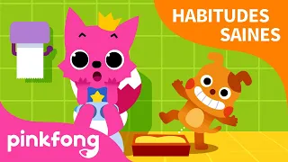 La Chanson des Toilettes | Chansons des Habitudes Saines | Pinkfong ! Chansons pour Enfants