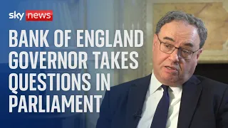 Bank of England Governor Andrew Bailey answers questions from the Treasury Committee