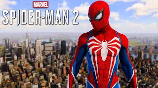 Spider-Man 2 Smooth Web Swinging & Web Gliding | Advanced Suit 2.0 Free Roam PS5 Gameplay