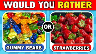 Would You Rather...? JUNK FOOD vs HEALTHY FOOD 🍔 🍓 SM QUIZ