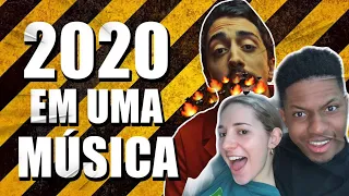 GRINGA REAGE A "2020 EM UMA MÚSICA" | Inutilismo (MITOU) 😱😱🔥🇧🇷