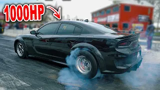 Modified Charger Hellcat Goes Drag Racing & Breaks!