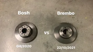 Bosh плохое качество? (Тормозные колодки) Bosh против Brembo (Для БМВ/BMW E60)