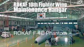 ROKAF 10th Fighter Wing  F-4E Phantom in Maintenance Hangar/대한민국 공군 10전투비행단 F-4E 정비모습 [ridereye]