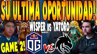 OG vs TEAM SPIRIT [GAME 2] BO2 - "WISPER, YURAGI vs YATORO, - BETBOOM DACHA DUBAI 2024 DOTA 2