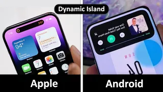 Apple Dynamic Island vs Android Dynamic Island