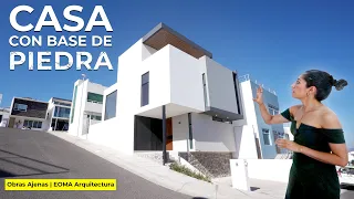 CASA ELEGANTE con base de piedra y madera | Obras Ajenas | EOMA Arquitectura y Diseño