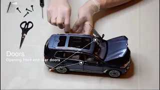 BMW X7 Diecast Miniature 1:18 model by Kyosho - unboxing