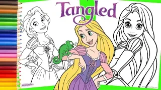 Disney Princess Rapunzel - Tangled Coloring Pages for kids