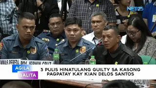3 pulis hinatulang guilty sa kasong pagpatay kay Kian Delos Santos