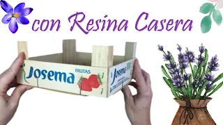 Look at the BEAUTIFUL craft work / How to LAMINATE wooden box with HOMEMADE RESIN / DIY