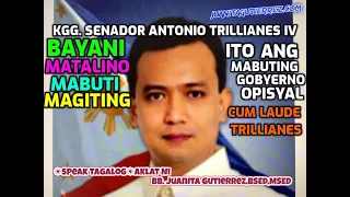 Bayani Kgg. Senador Antonio Trillianes IV🇵🇭Speak Tagalog🇵🇭Aklat Ni Bb.Juanita Gutierrez,BSED,MSED👏