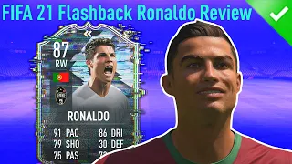 87 FLASHBACK RONALDO! FIFA 21 FLASHBACK CRISTIANO RONALDO SBC PLAYER REVIEW