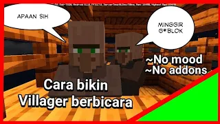 Cara membuat villager berbicara!!Tutorial command block