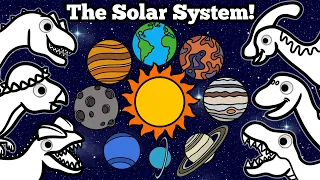 Solar System for Kids | Learn the Names of Planets | Fun Science Facts with Drawing Dinosaurs
