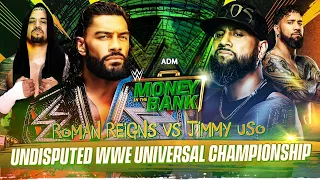 WWE Money In The Bank 2023 Roman Reigns Vs Jimmy Uso Custom Match Card