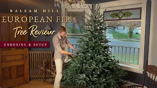 Balsam Hill European Fir Christmas Tree Review, Unboxing, & Setup - Realistic Artificial Trees