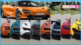 Forza Horizon 4 - Top 12 Fastest Mclaren Cars | Top Speed Battle (Stock)