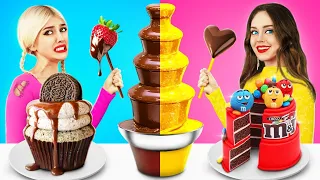 Çikolata Çeşmesi Fondü Mücadelesi | RATATA’dan 24 Saat Pahalı vs Ucuz Yiyecekler Yemek