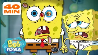 Bob Esponja | Operação Maratona de Bob Esponja | 40 Minutos | Bob Esponja em Português